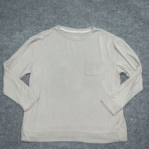Koolaburra  Sweater Womens Size M  Beige Crew Neck Pull Over Pocket